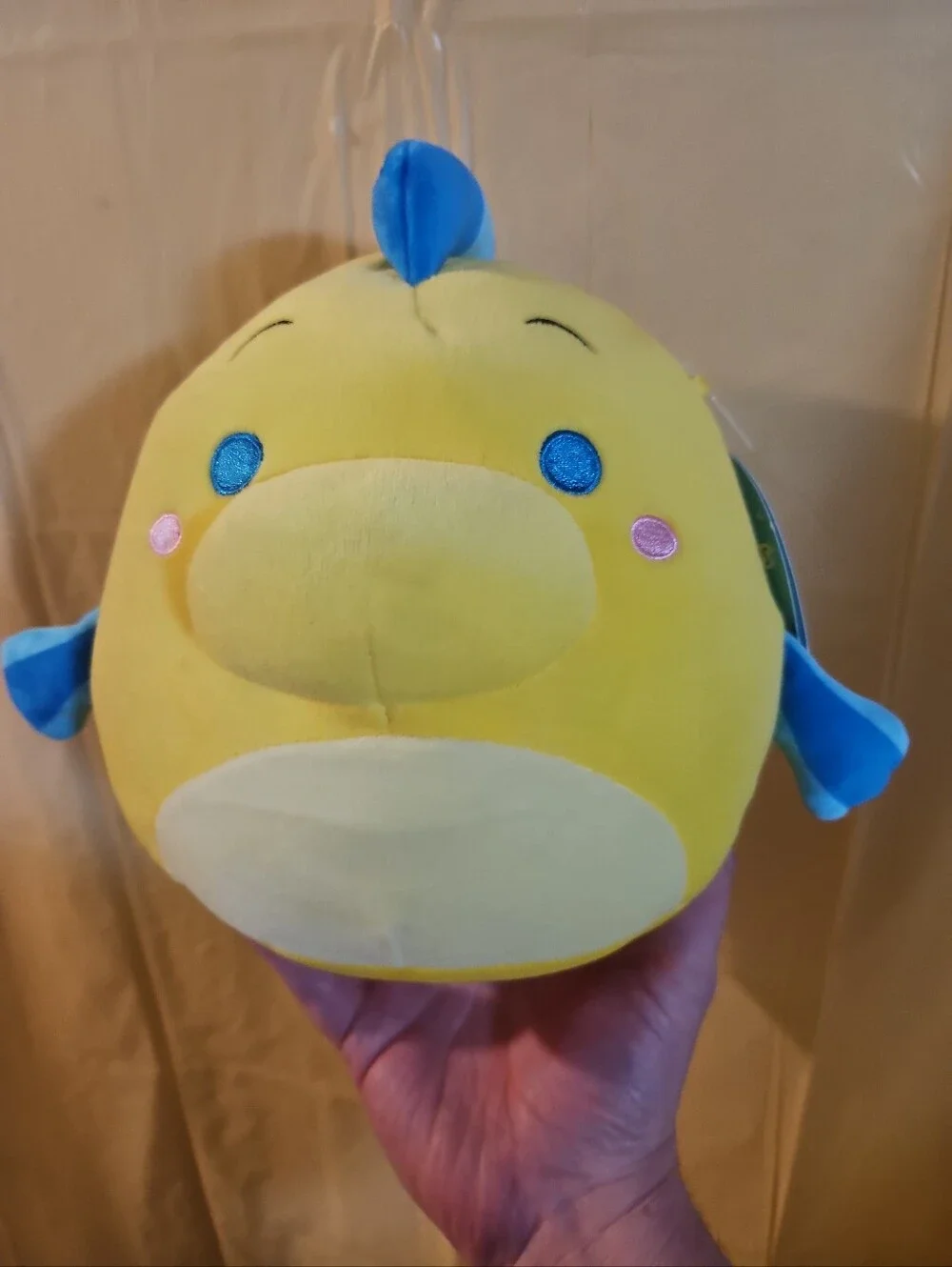 Squishmallows Disney Little Mermaid Flounder Plush 8”: NEW